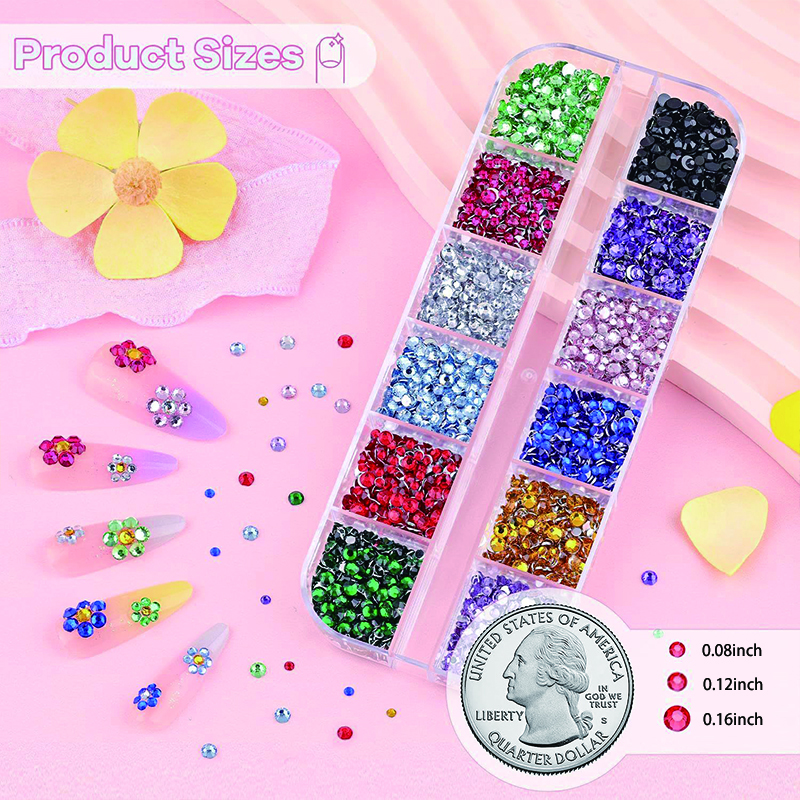 24 Color 2-Pack Glitter Nail A - Art Craft Notebook recension och pris