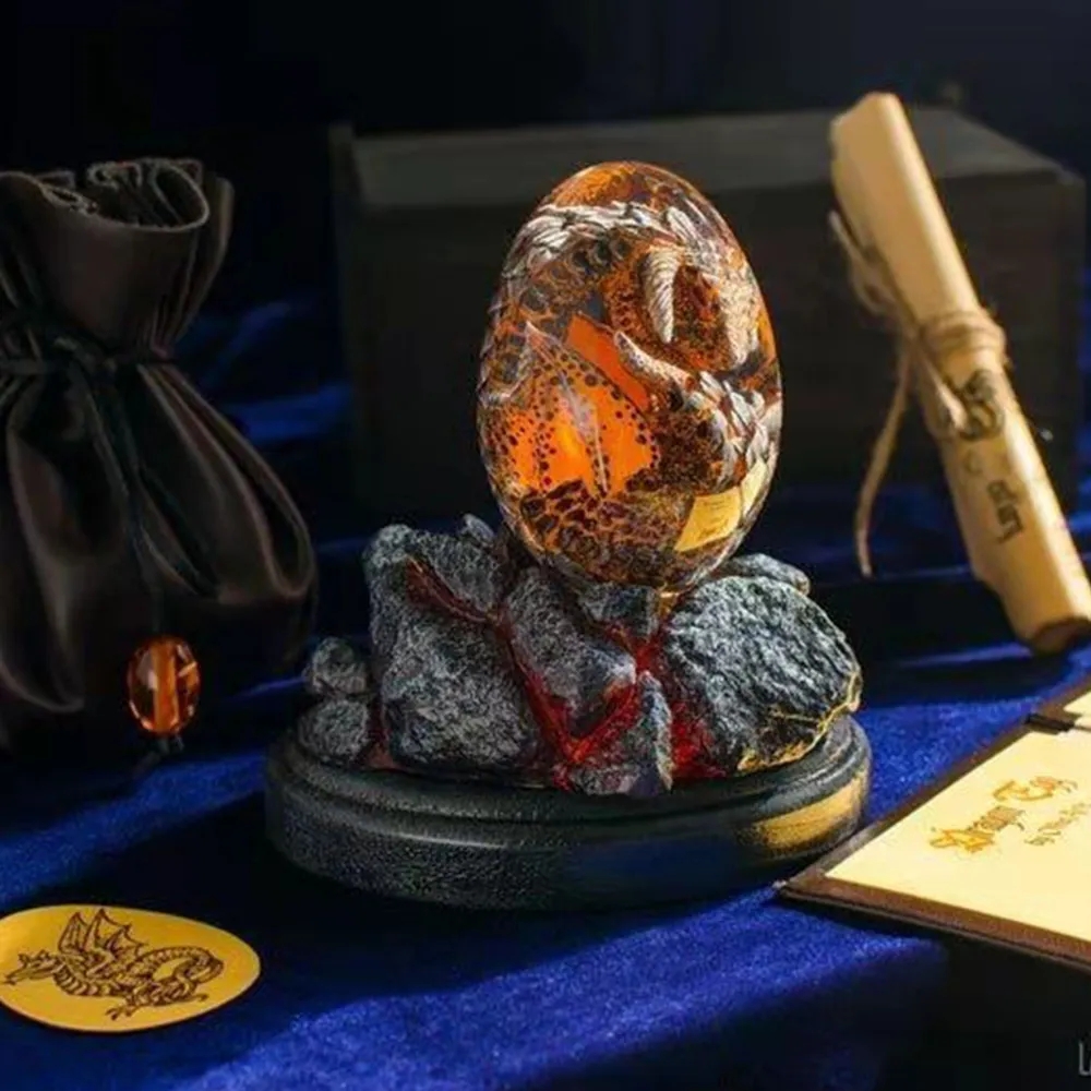 Lava Dragon Egg Statue With St - Dinosaur And Craft recension och pris