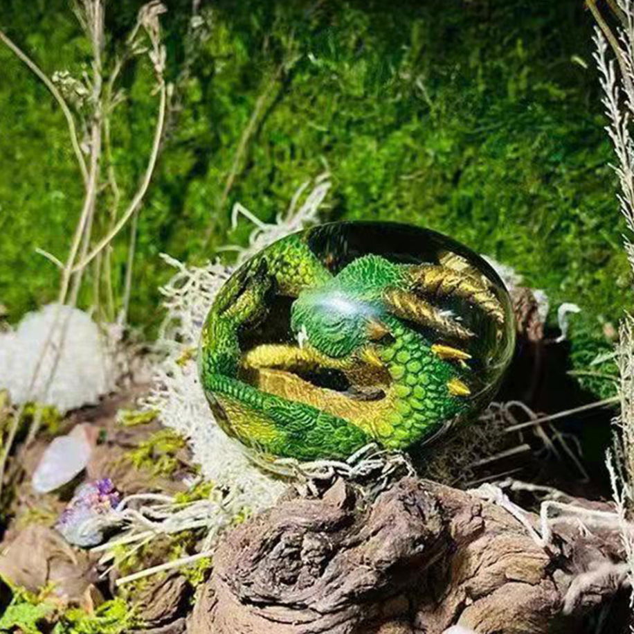 Lava Dragon Egg Statue With St - Dinosaur And Craft recension och pris