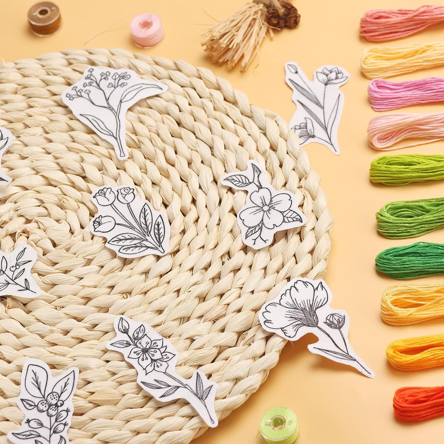 50Pcs Water Soluble Embroidery - Art Craft Items recension och pris