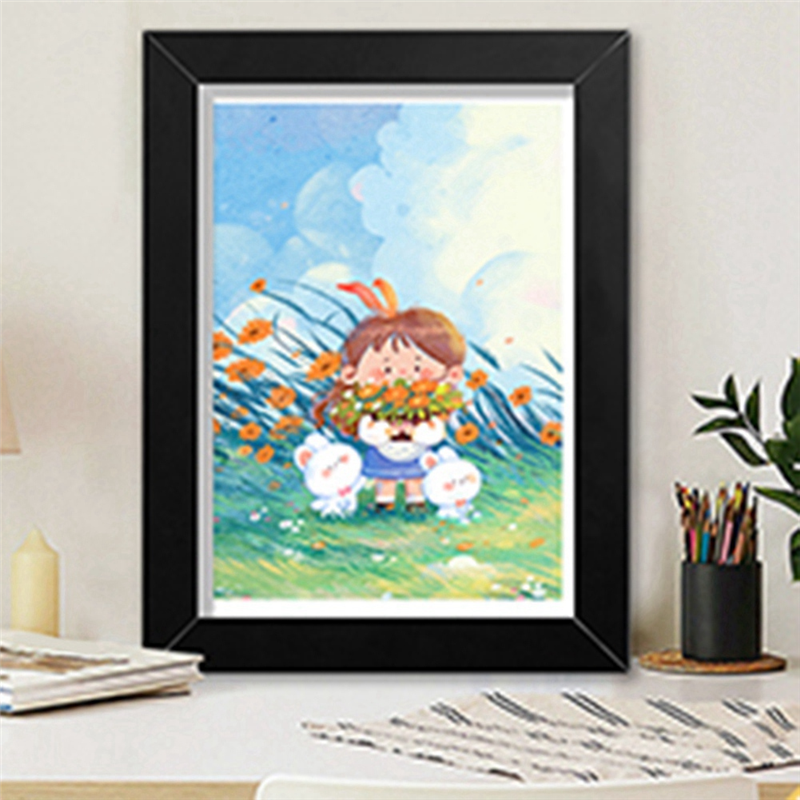 HHO-Art Wood Frame Wooden Pict - Art Craft Magnet recension och pris