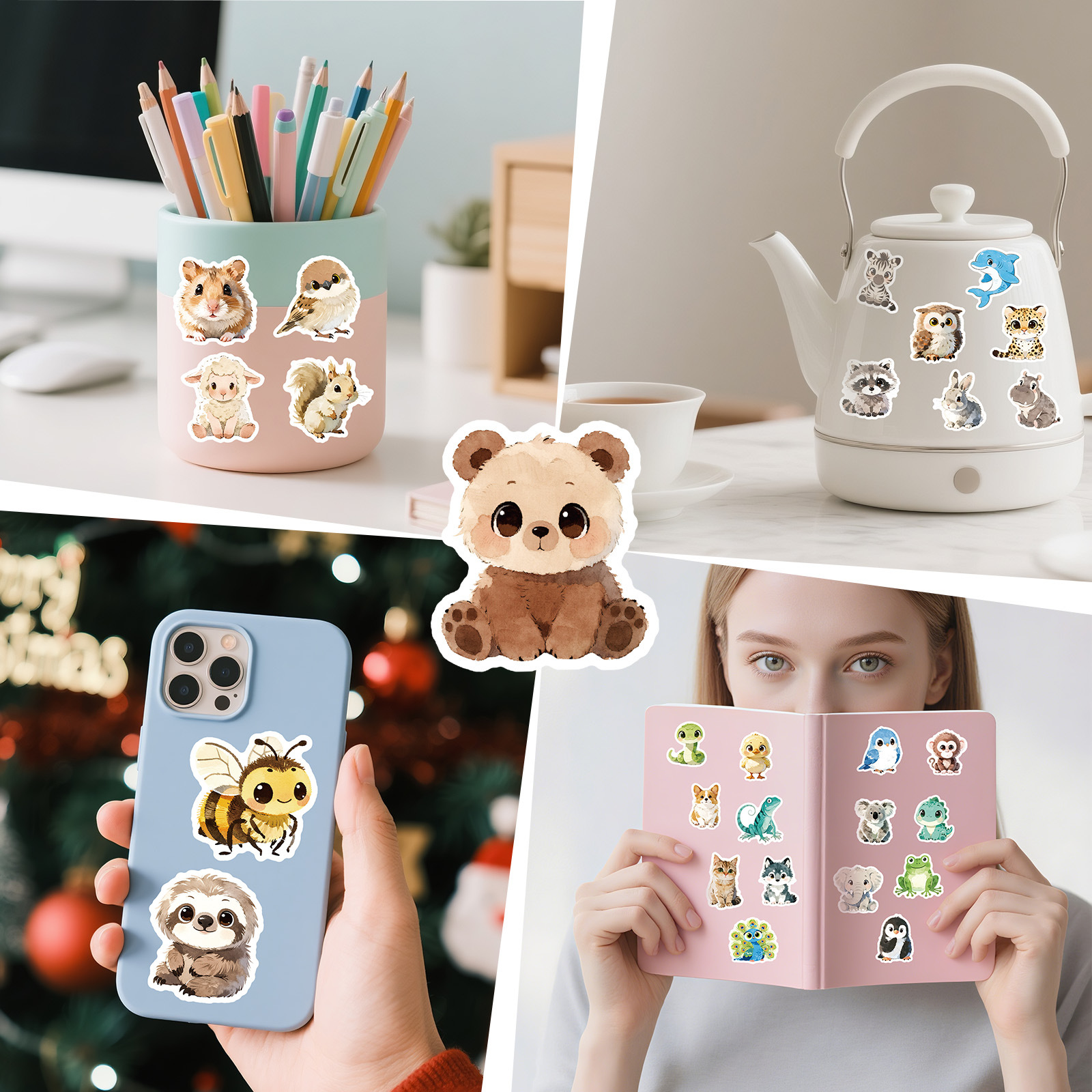56Pcs Cute Animal Cartoon Graf - Art Craft Notebook recension och pris