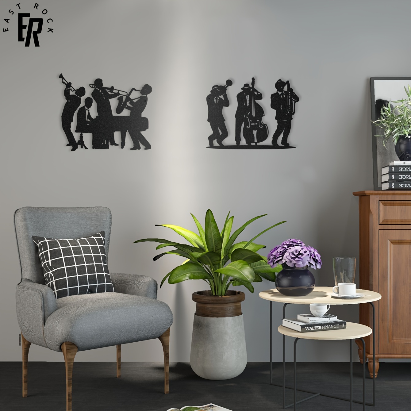 Metal Musician Silhouette Wall - Art Craft Bar recension och pris