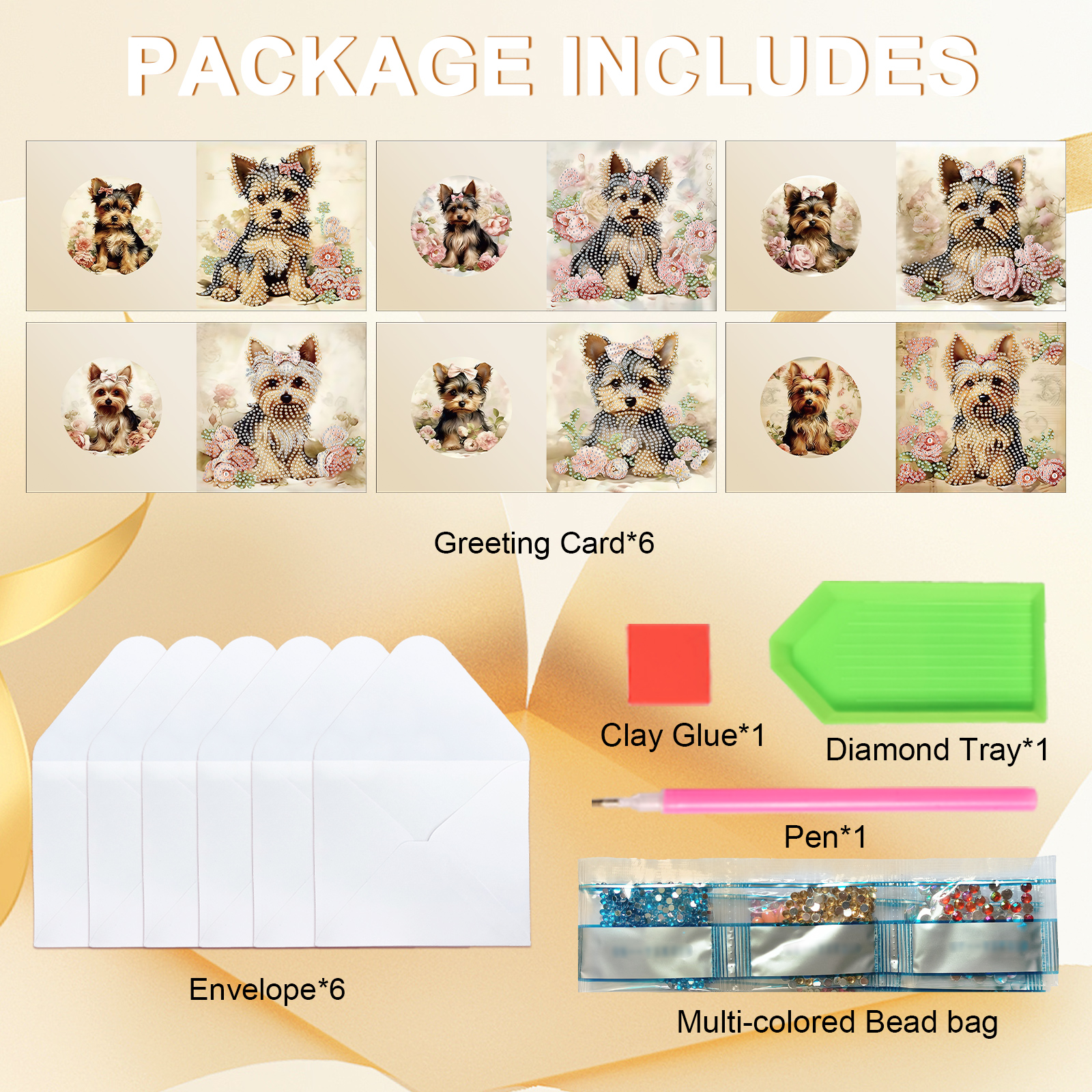 6Pcs Diamond Painting Greeting - Art & Craft Activities For Toddlers recension och pris