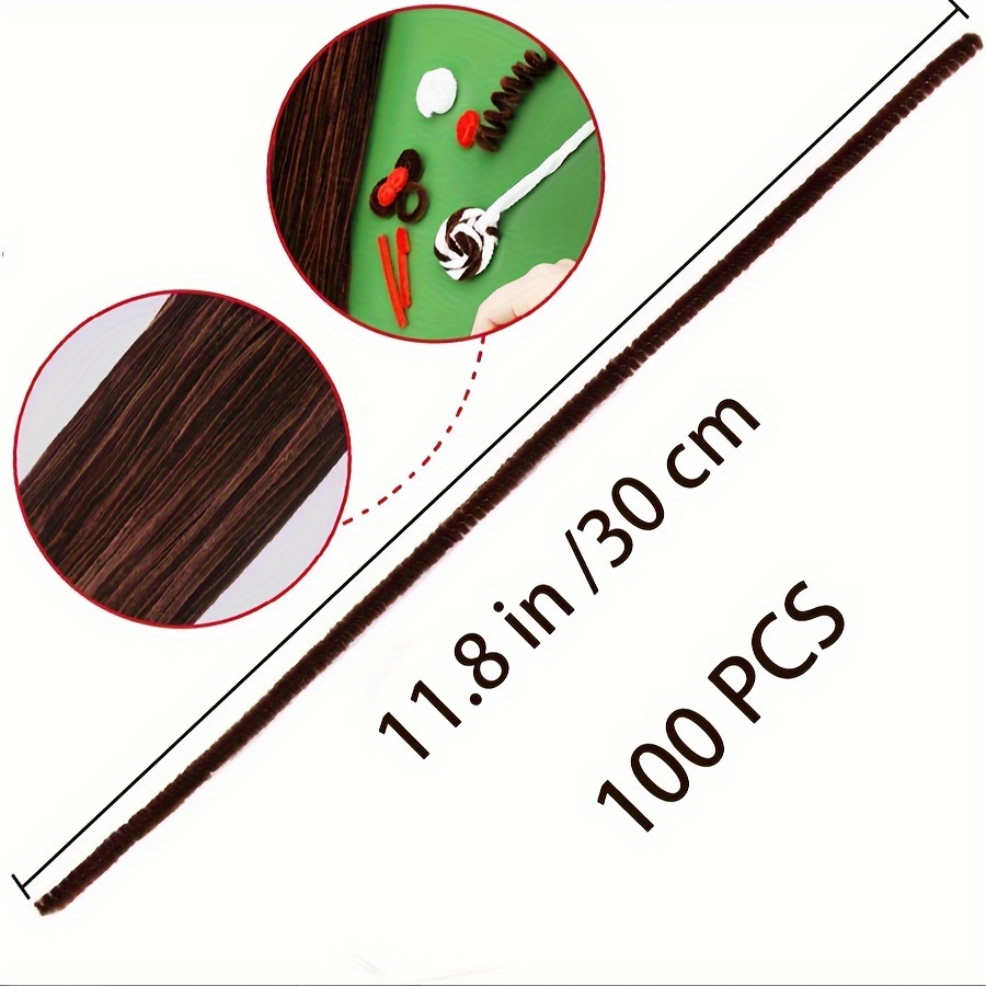 100 Pcs Coffee Pipe Cleaners,P - Art Craft Kids recension och pris