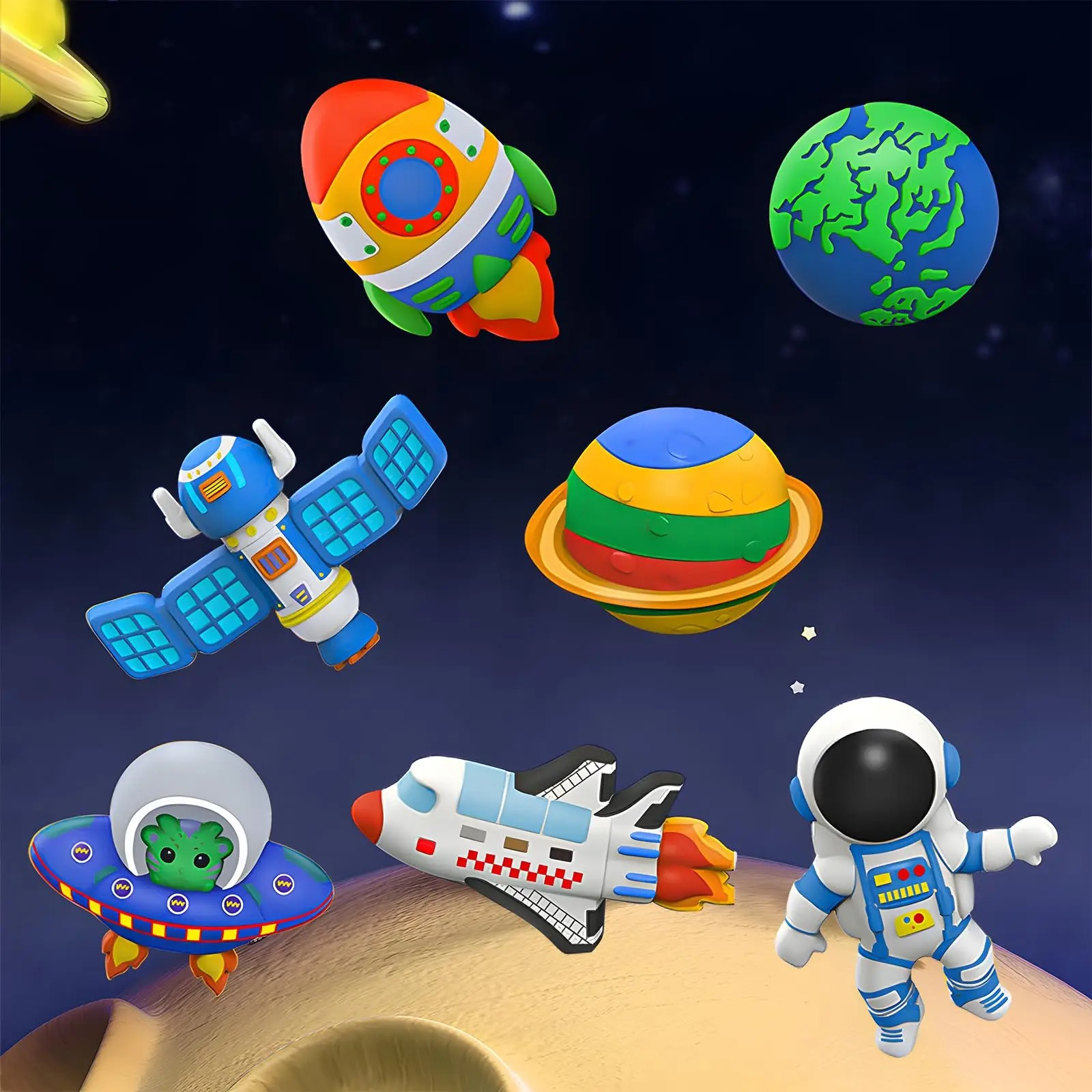 Space DIY Gypsum Kit for Kids  - Art Craft 6 Year Old recension och pris