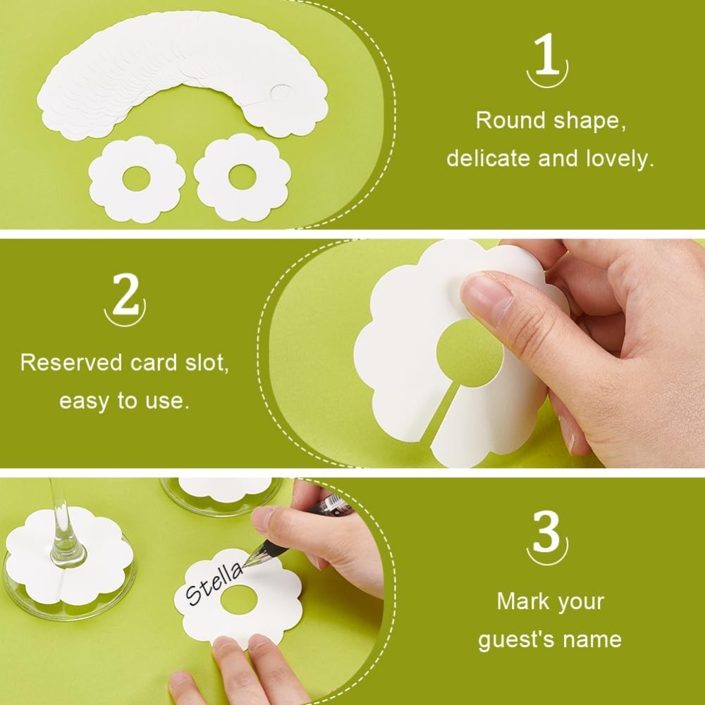 150 Pcs Paper Wine Glass Marke - Art Craft Items recension och pris