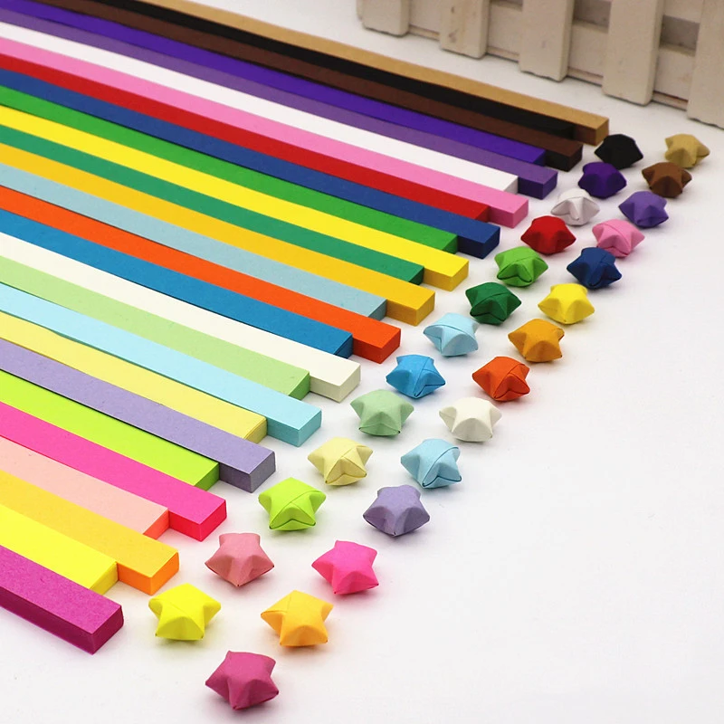 540 Sheets Lucky Origami Stars - Art Craft Halloween recension och pris