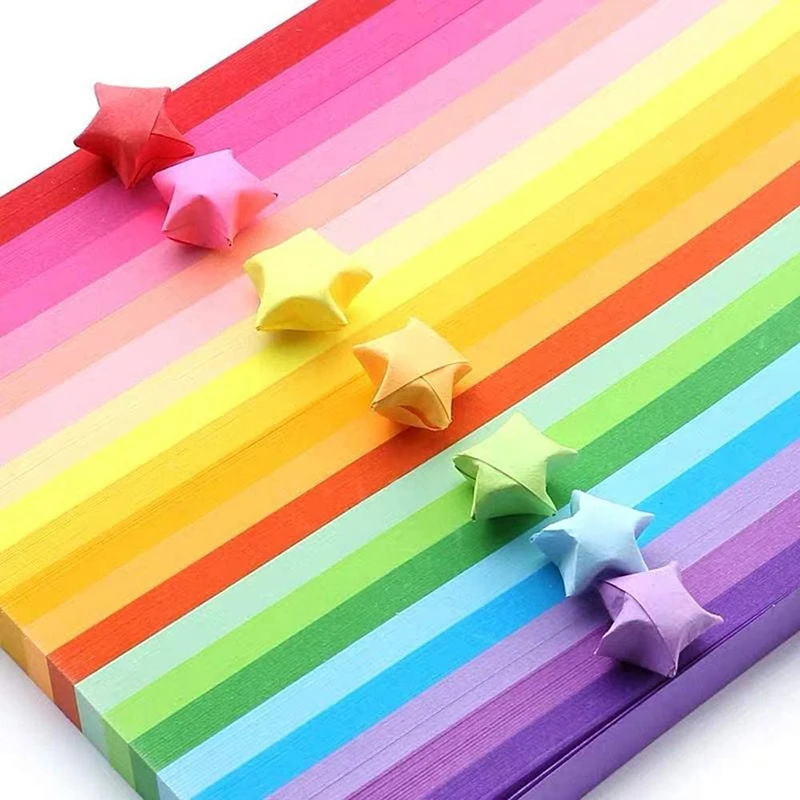 540 Sheets Lucky Origami Stars - Art Craft Halloween recension och pris