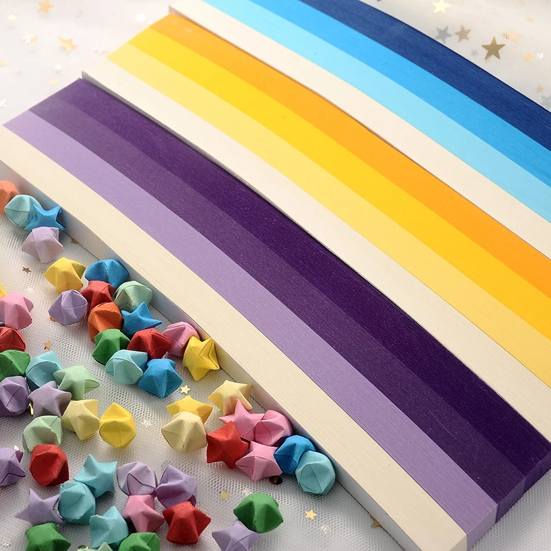 540 Sheets Lucky Origami Stars - Art Craft Halloween recension och pris