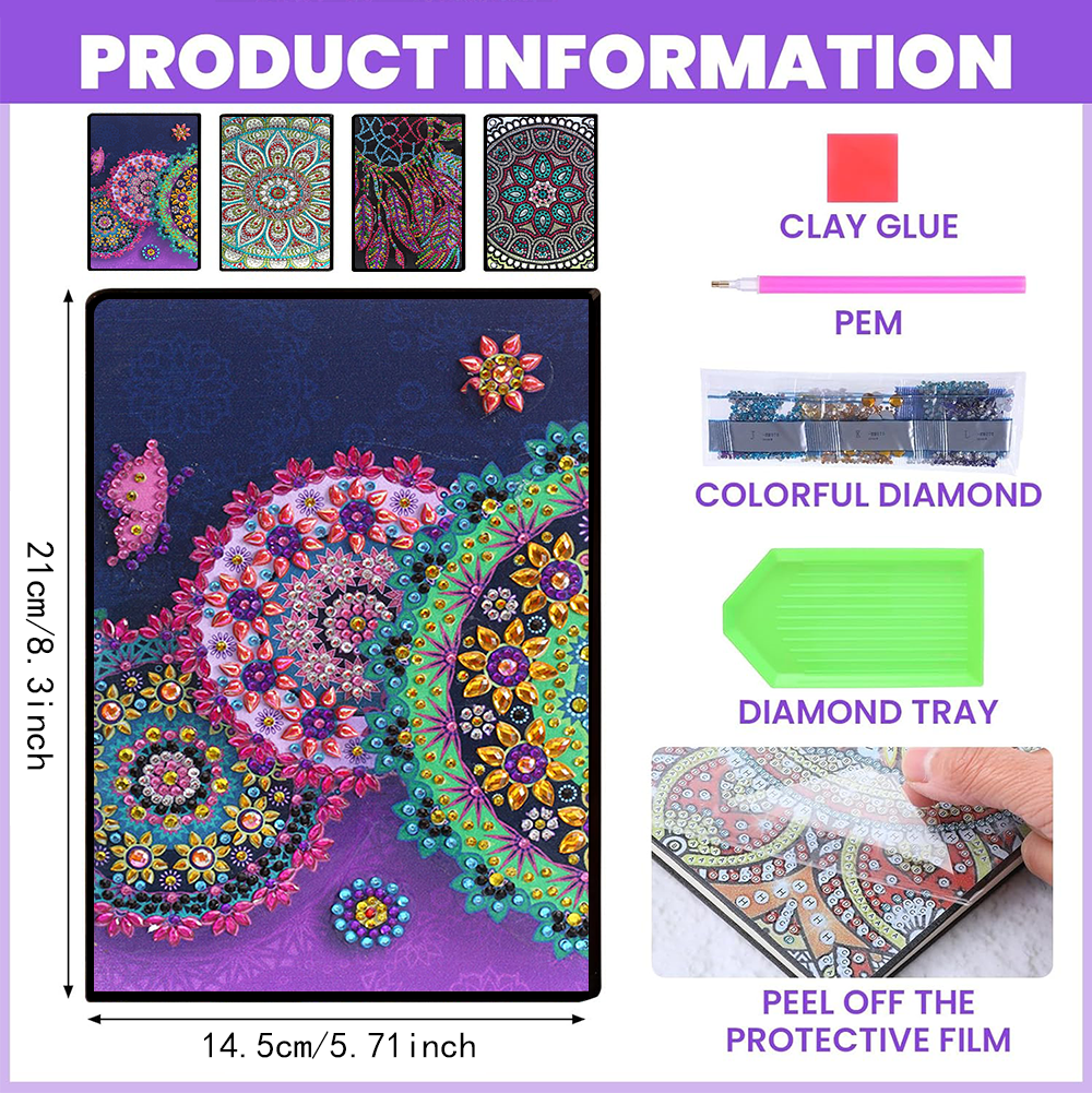 One mandala pattern, DIY irreg - Art Craft Notebook recension och pris
