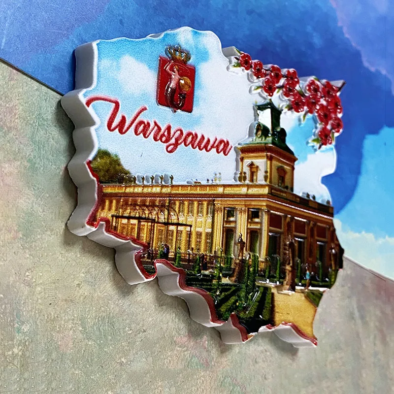 Warsaw 3D refrigerator magnet  - Art Craft Magnet recension och pris
