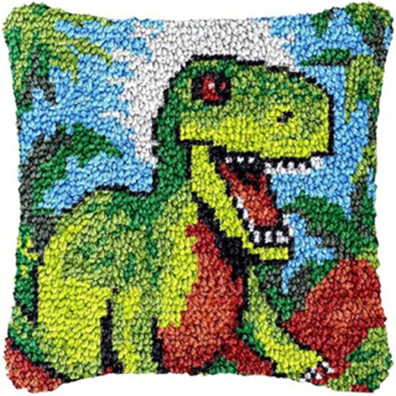 Dinosaur Latch Hook Pillow Kit - Dinosaur And Craft recension och pris