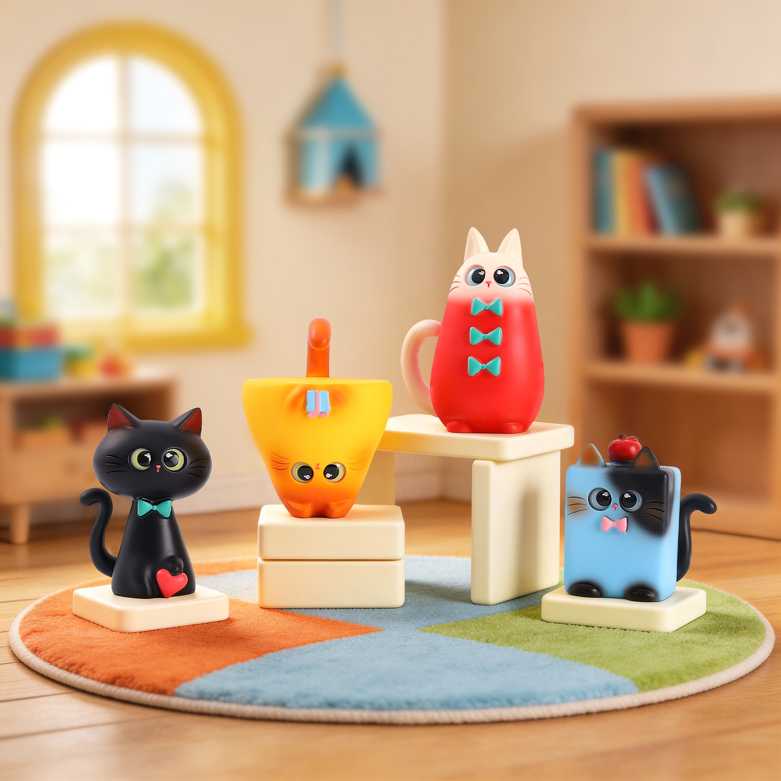 Blind Box Cat Figurine Resin C - Art Craft Cat recension och pris