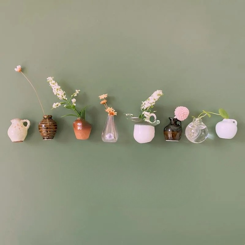 Creative Cute MINI Glass Vase  - Art Craft Magnet recension och pris