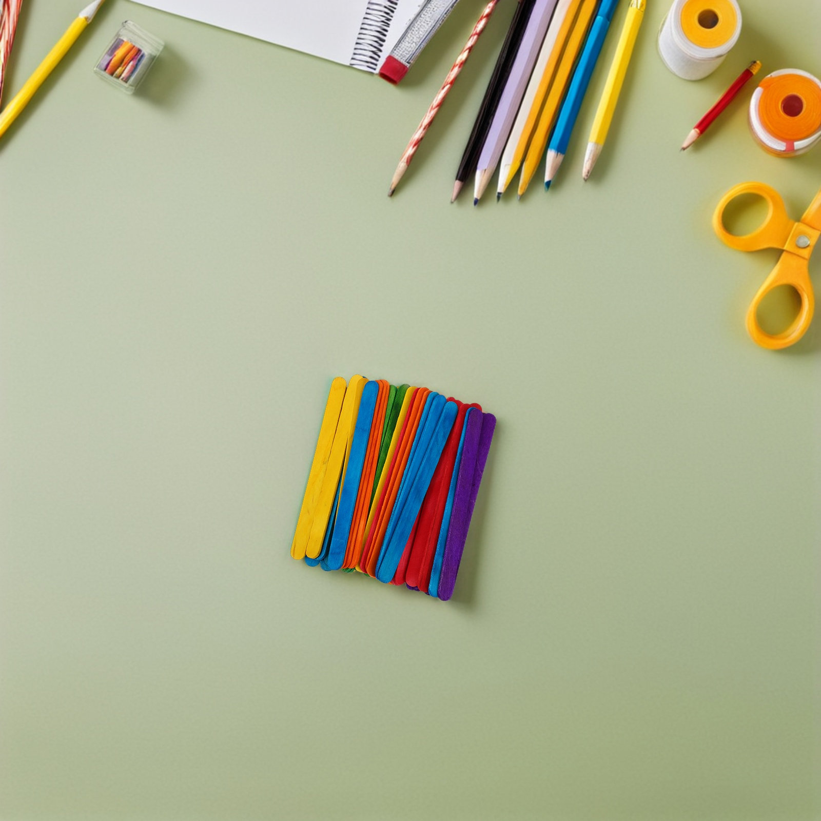 500Pcs Vivid Colored Wood Craf - Art Craft Kids recension och pris