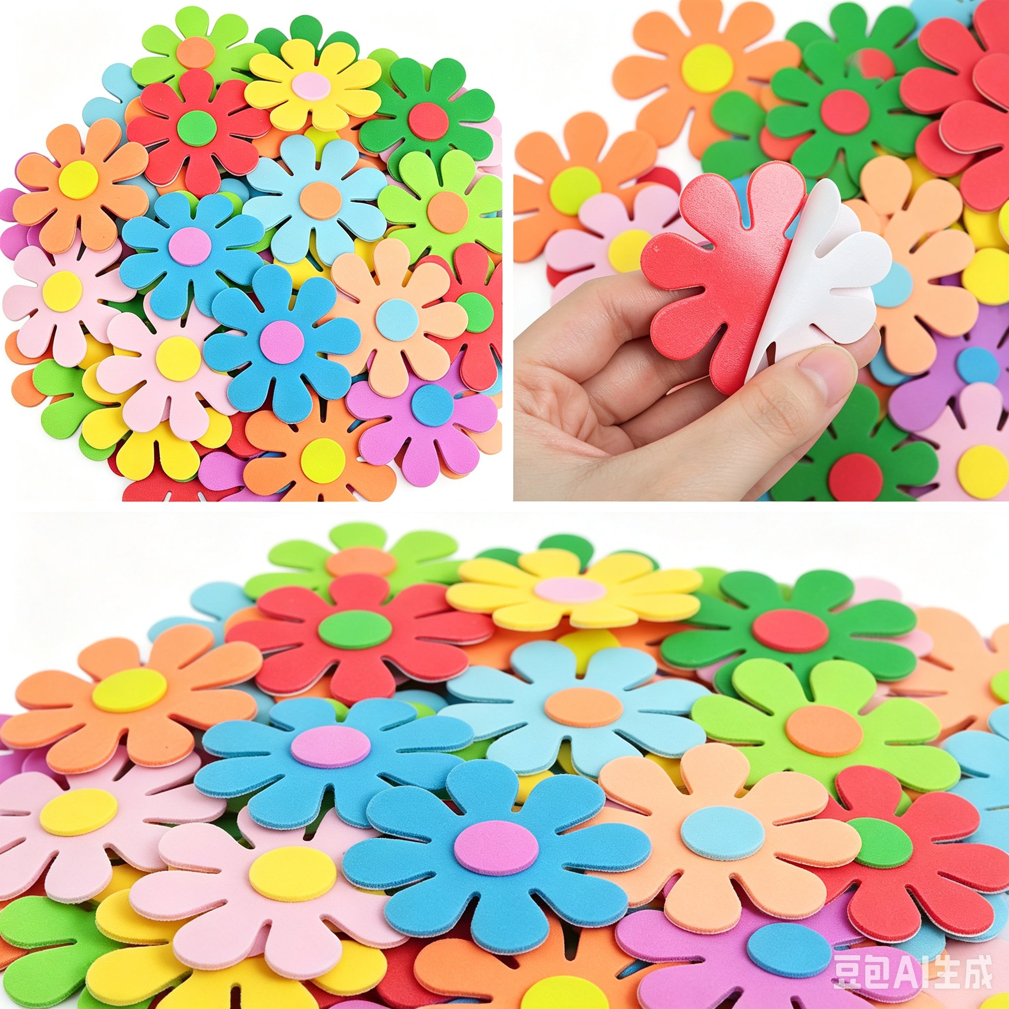 3D flower foam stickers Spring - Art Craft Kids recension och pris