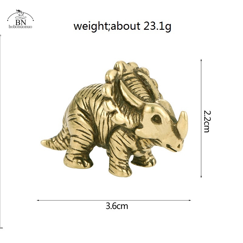 Solid Brass horned dinosaur Ju - Dinosaur And Craft recension och pris