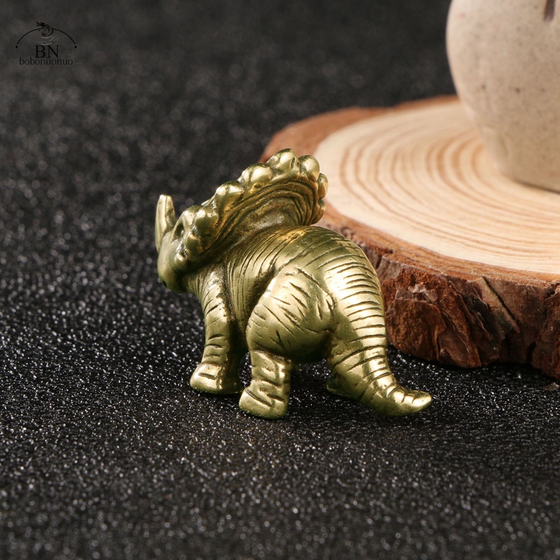 Solid Brass horned dinosaur Ju - Dinosaur And Craft recension och pris