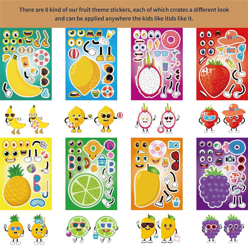 6-24sheet Make Your Own Fruit  - Art Craft 6 Year Old recension och pris