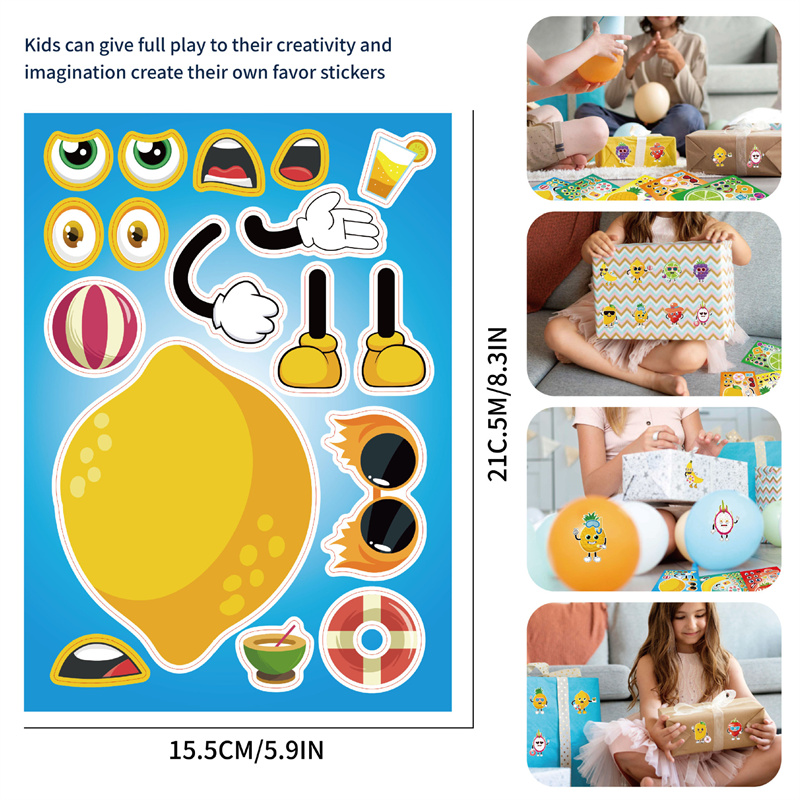 6-24sheet Make Your Own Fruit  - Art Craft 6 Year Old recension och pris