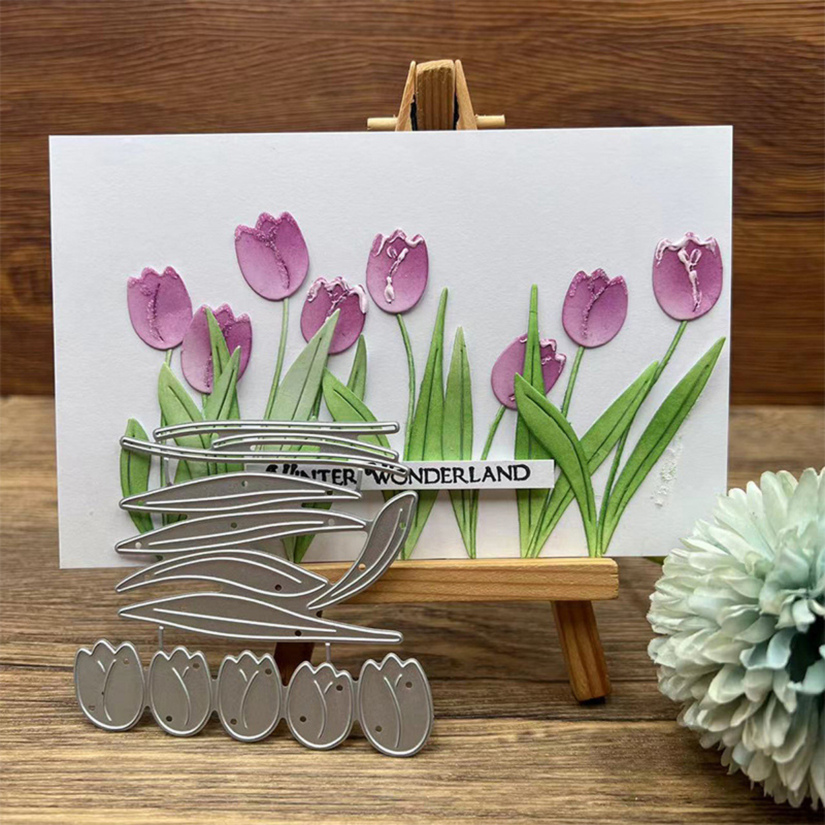 Tulip Flower and Leaf Plant Cu - Stencil Cutting Plotter recension och pris