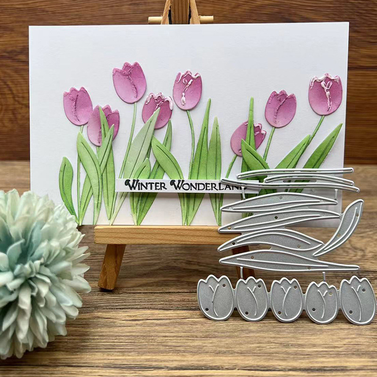Tulip Flower and Leaf Plant Cu - Stencil Cutting Plotter recension och pris
