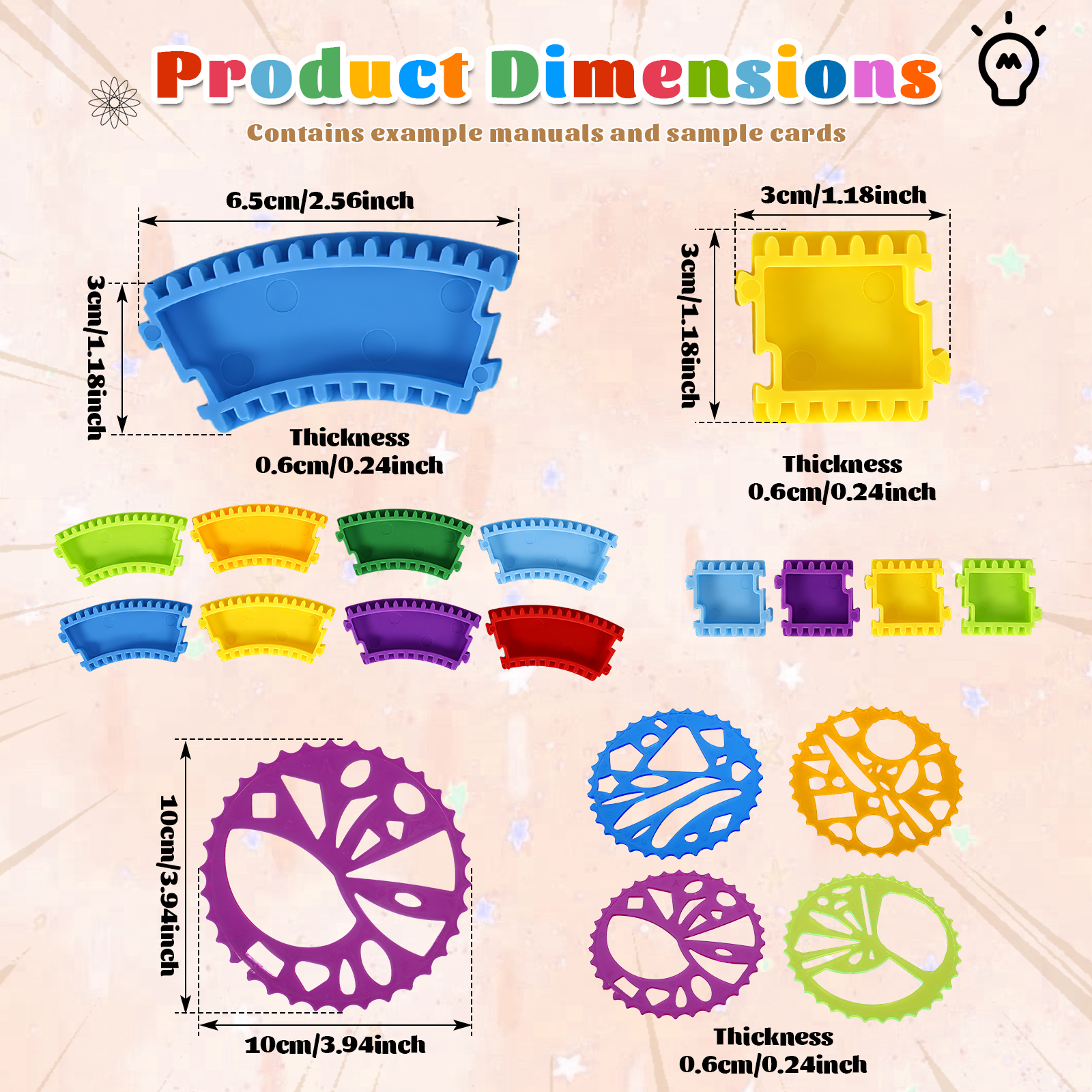 Spiral Art Gear Geometric Rule - Craft Art Set recension och pris