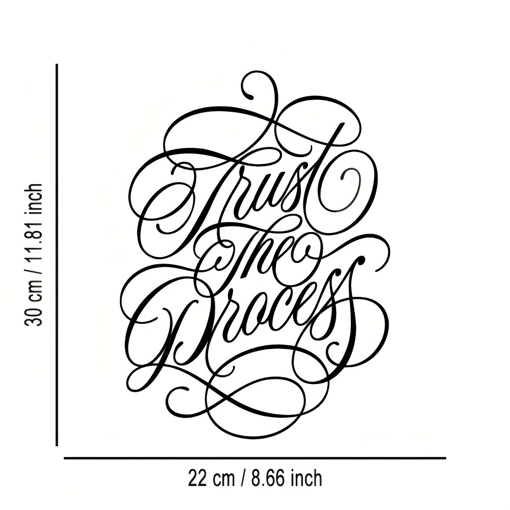 1pc Calligraphy Motto Phrase M - Art Craft Bar recension och pris