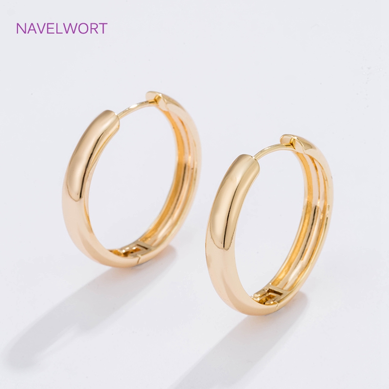 6 Sizes Gold Plated Circle Hoo - Art Craft Ideas recension och pris