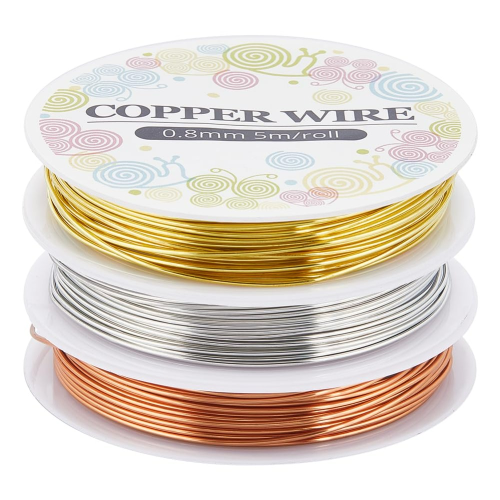 12.8M Copper Jewelry Wire 0.8m - Art Craft Wire recension och pris