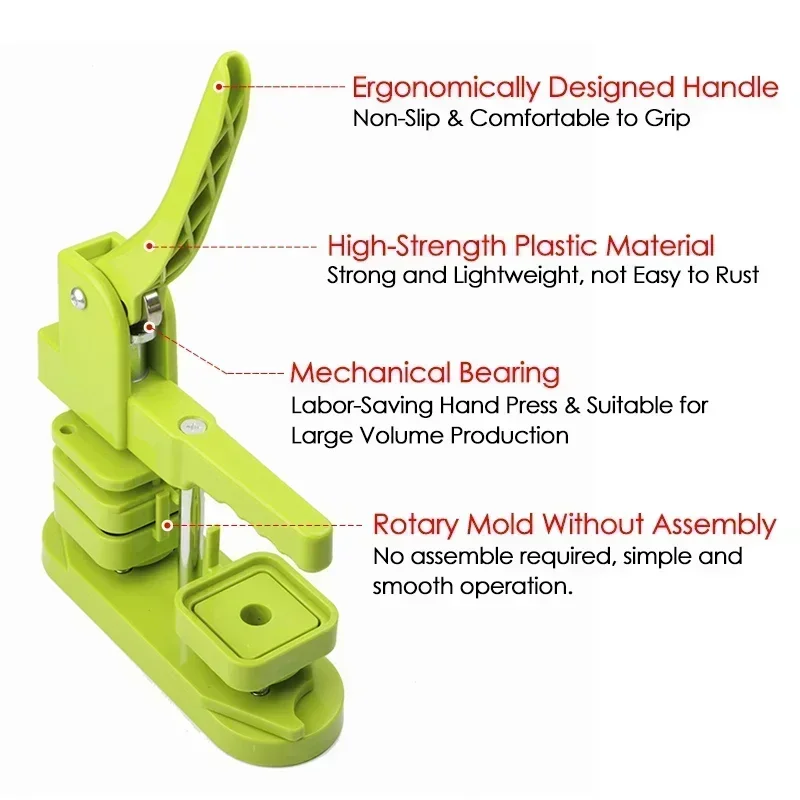 50mm Green Rotating Style Squa - Art Craft Magnet recension och pris