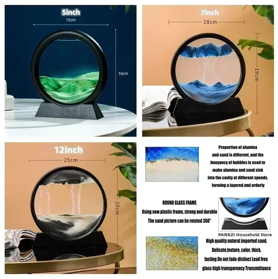 3D Moving Sand Art Picture Rou - Art Craft Movement recension och pris