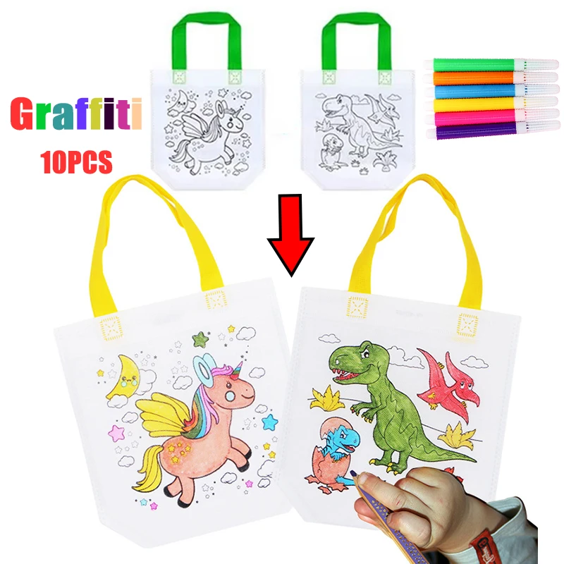 1-10pcs Sets DIY Graffiti Bag  - Art Craft Notebook recension och pris