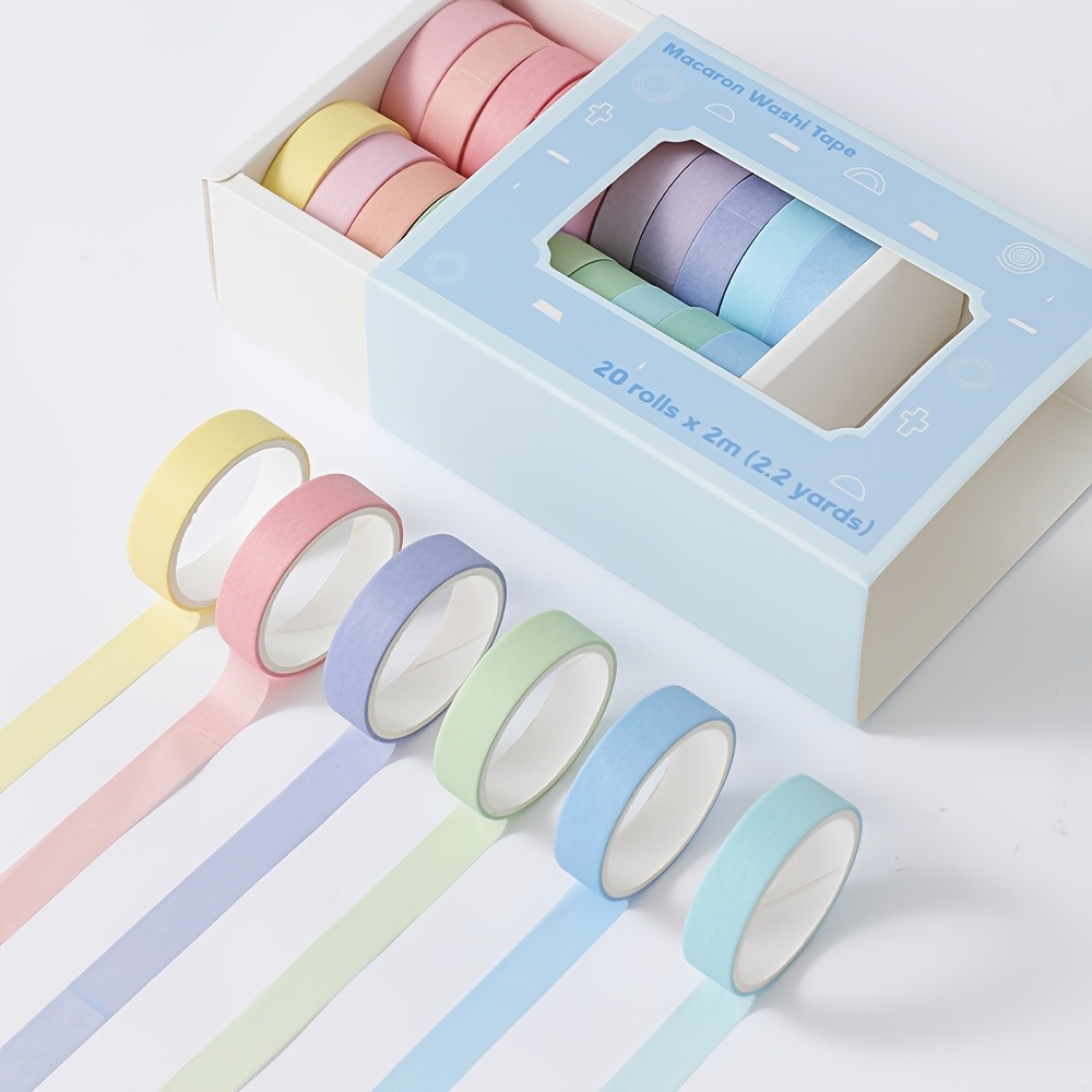20 rolls of macaron tape, 0.4i - Art Craft Notebook recension och pris