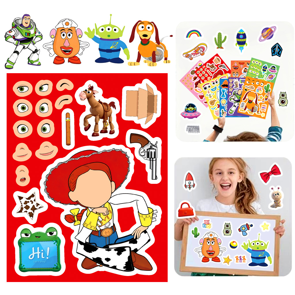 Toy Story 5 Make a Face Sticke - Art Craft Ideas recension och pris