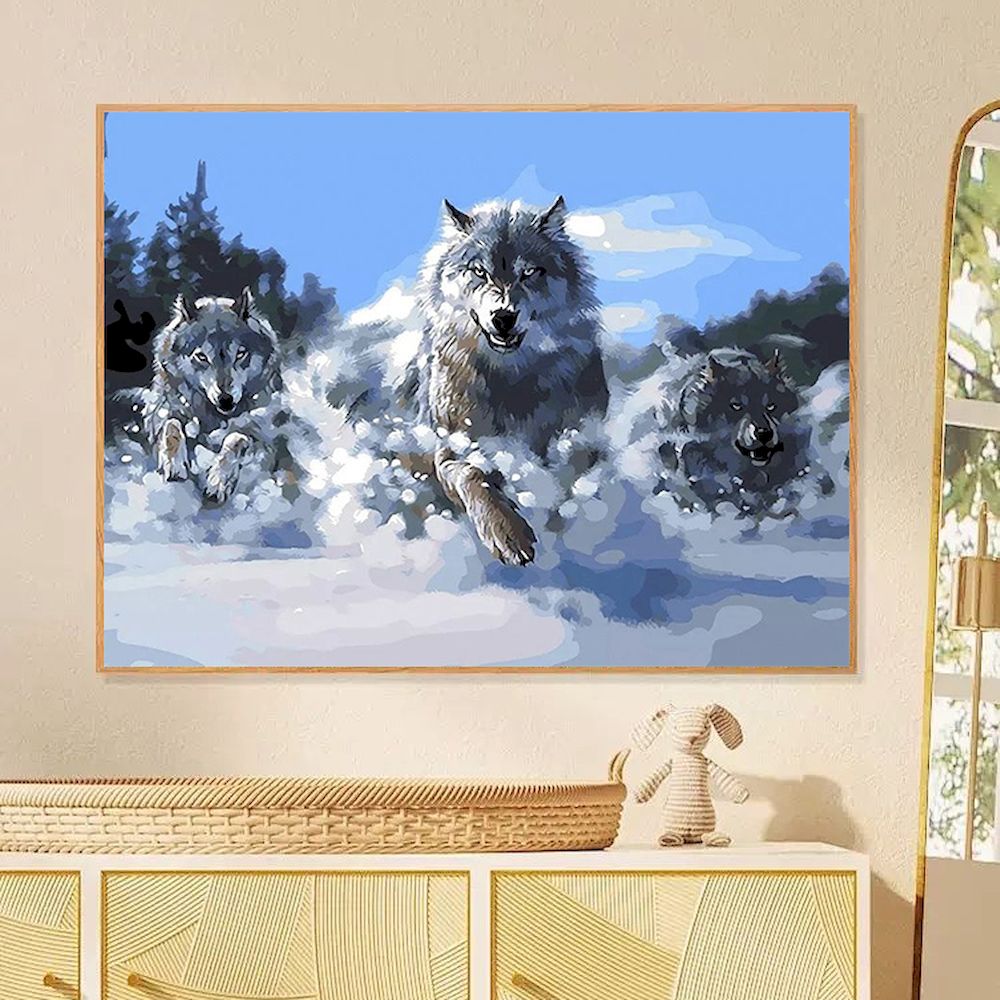 Painting By Numbers Wolf Oil P - Art Craft Picture recension och pris