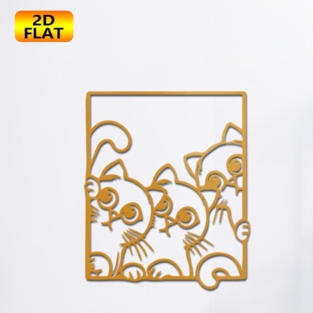 CIFBUY Metal Wall Art Creative - Art Craft Cat recension och pris