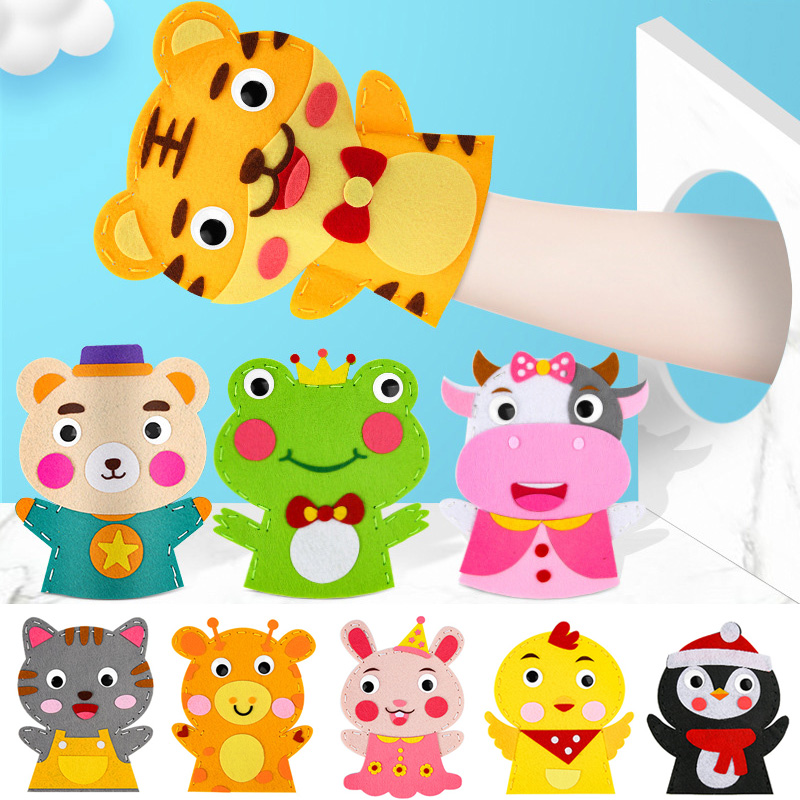 Cute Cartoon Animal Hand Puppe - Art Craft 6 Year Old recension och pris