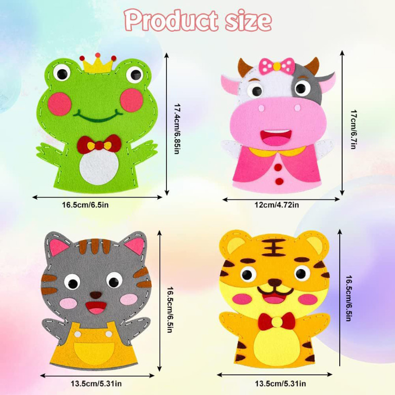 Cute Cartoon Animal Hand Puppe - Art Craft 6 Year Old recension och pris