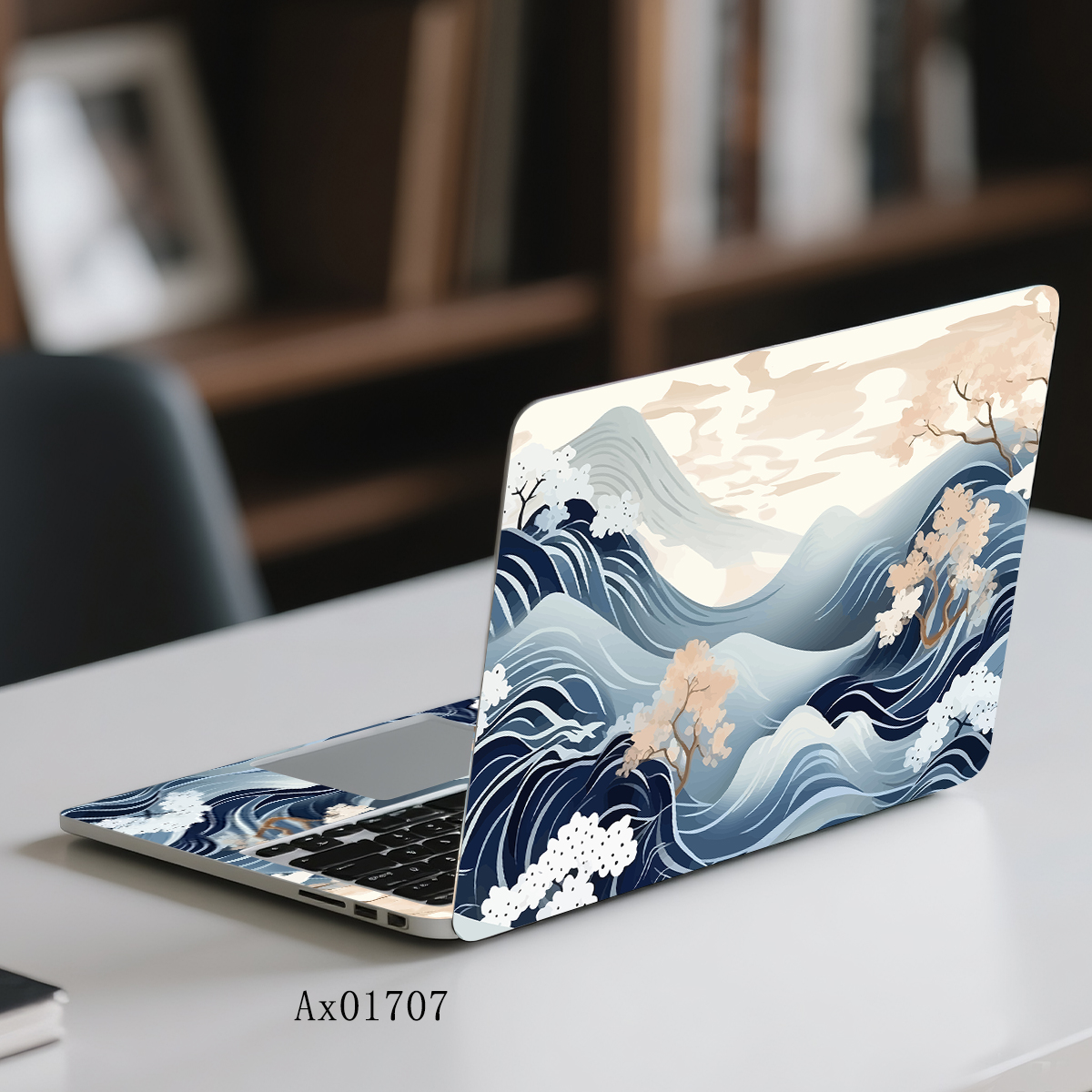 Minimalist Mountain Wave Lapto - Art Craft Notebook recension och pris