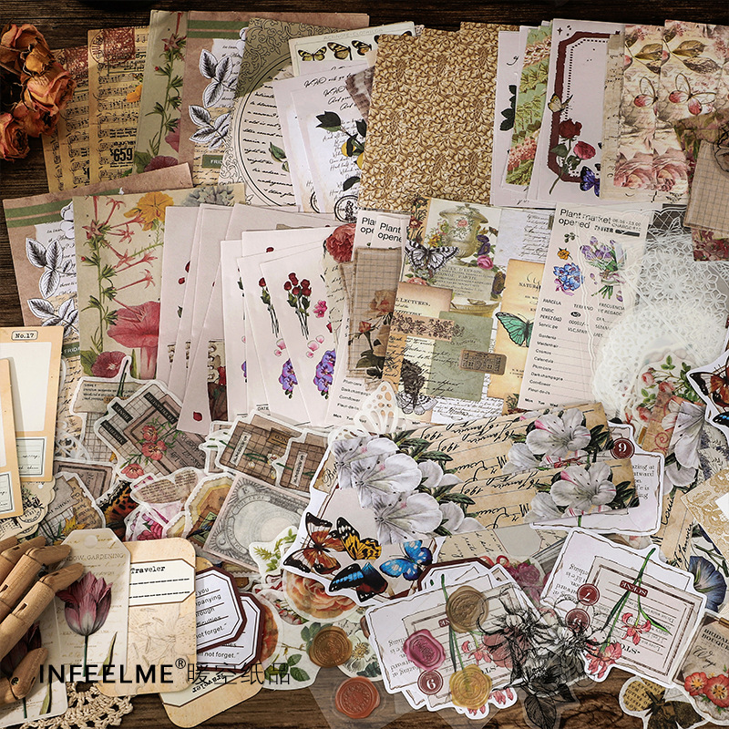 1pack/260pcs Vintage Literary  - Art Craft Notebook recension och pris
