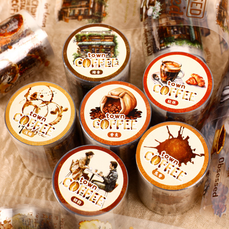 Vintage Coffee Themed PET Wash - Art Craft Notebook recension och pris