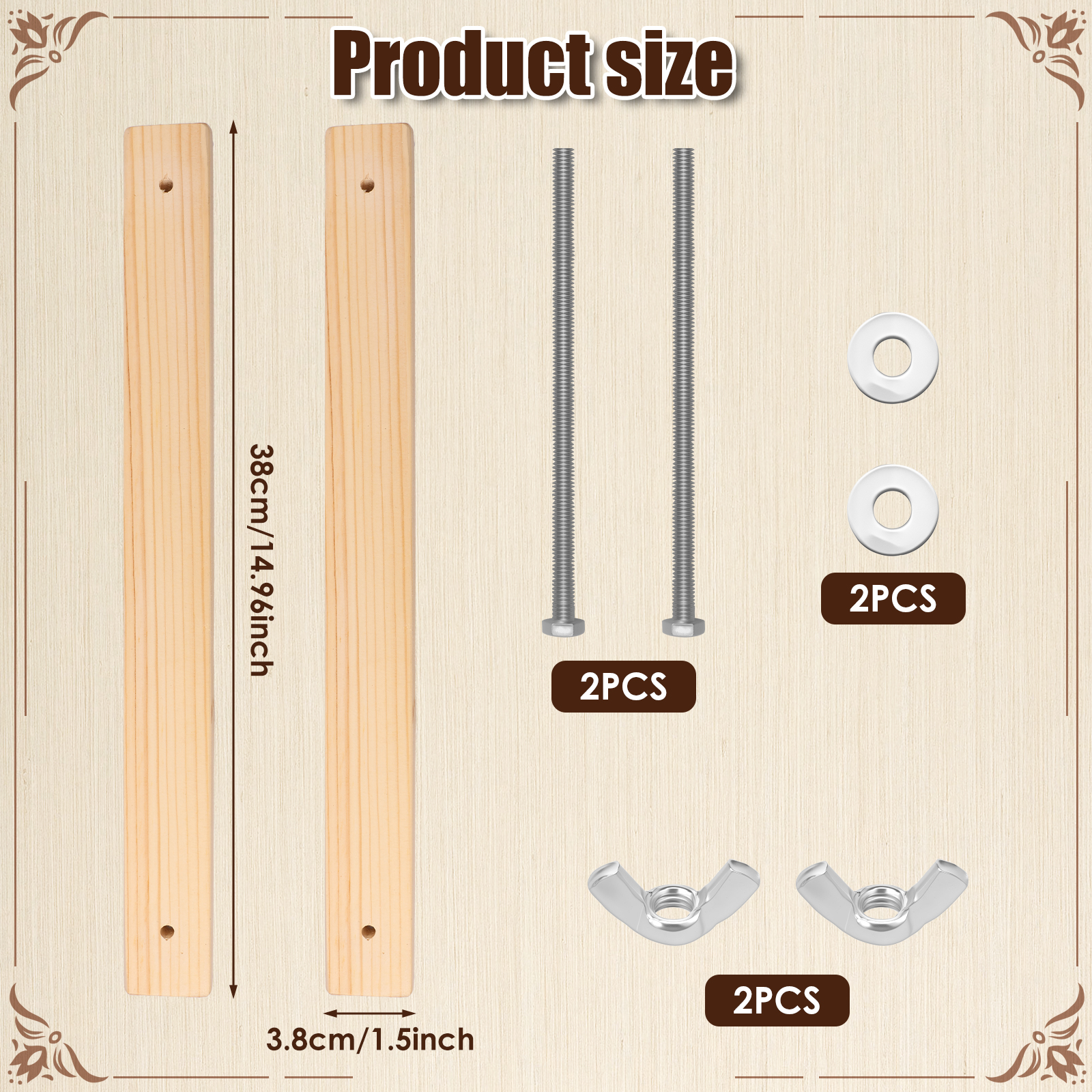 Wooden Book Press Kit DIY Gree - Bookbinding Supply Kit recension och pris