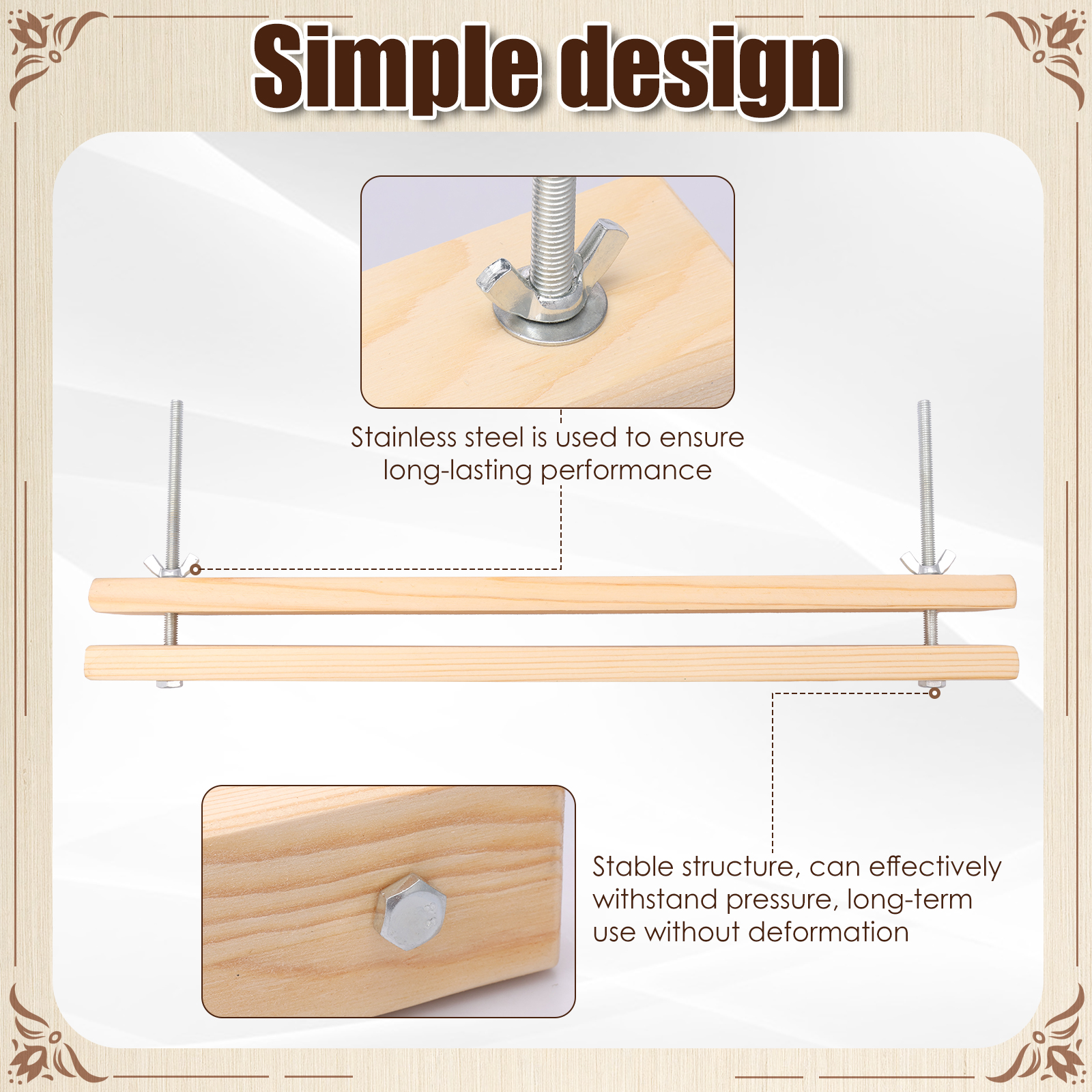 Wooden Book Press Kit DIY Gree - Bookbinding Supply Kit recension och pris