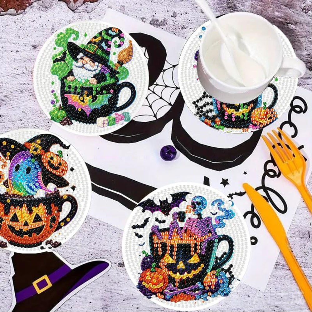 8PCS 5D Halloween Gnome Diamon - Art Craft Halloween recension och pris