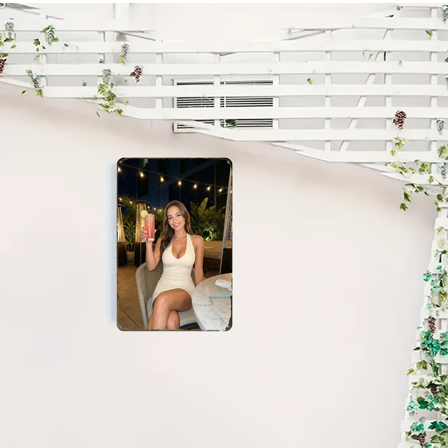 2D Vintage Metal Sign, Modern  - Art Craft Bar recension och pris