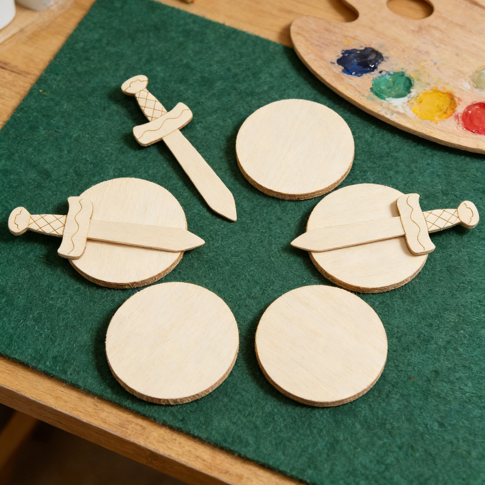 20Pcs Unfinished Wooden Pirate - Art Craft Kids recension och pris