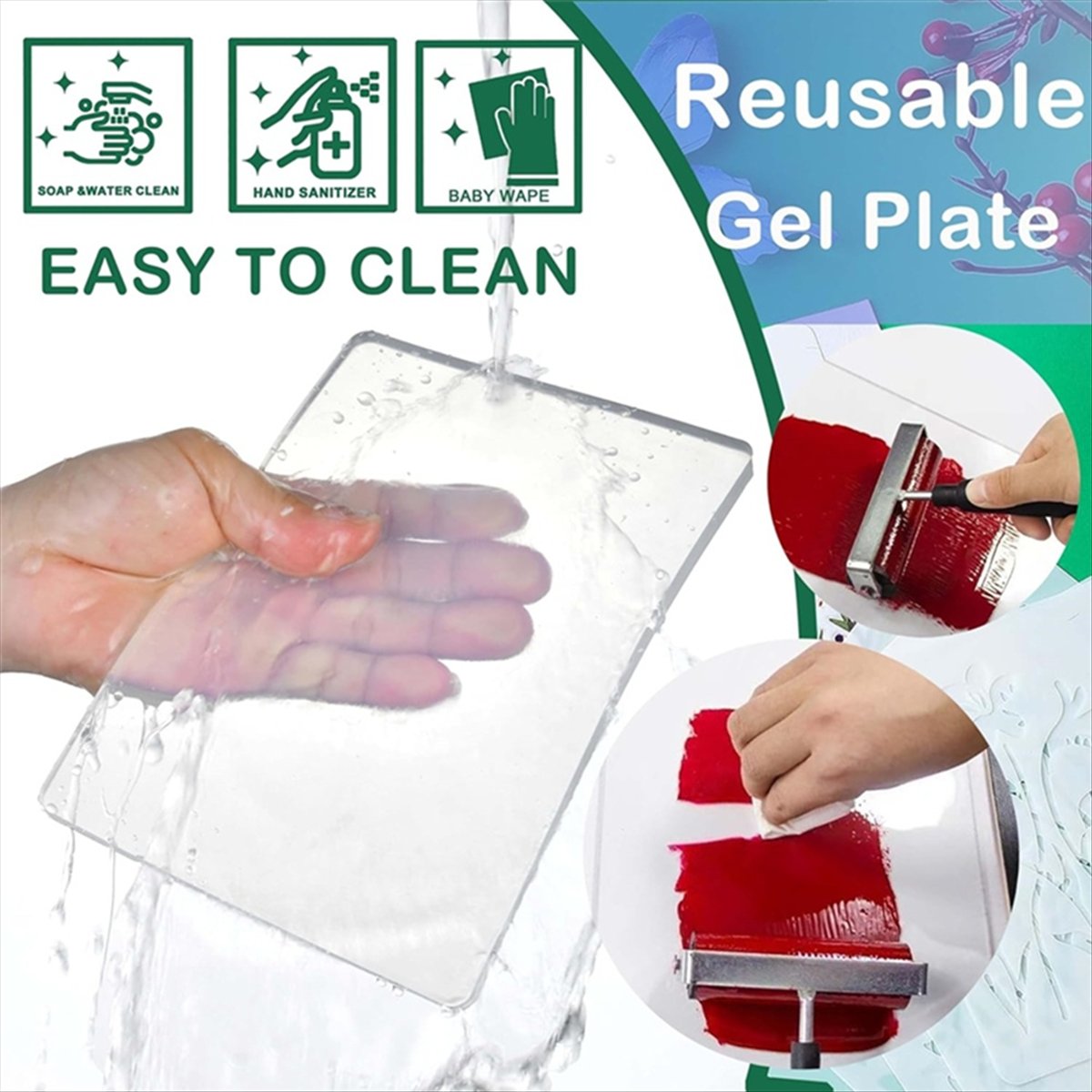 A77K Reusable Gel Printing Pla - Art X Craft recension och pris