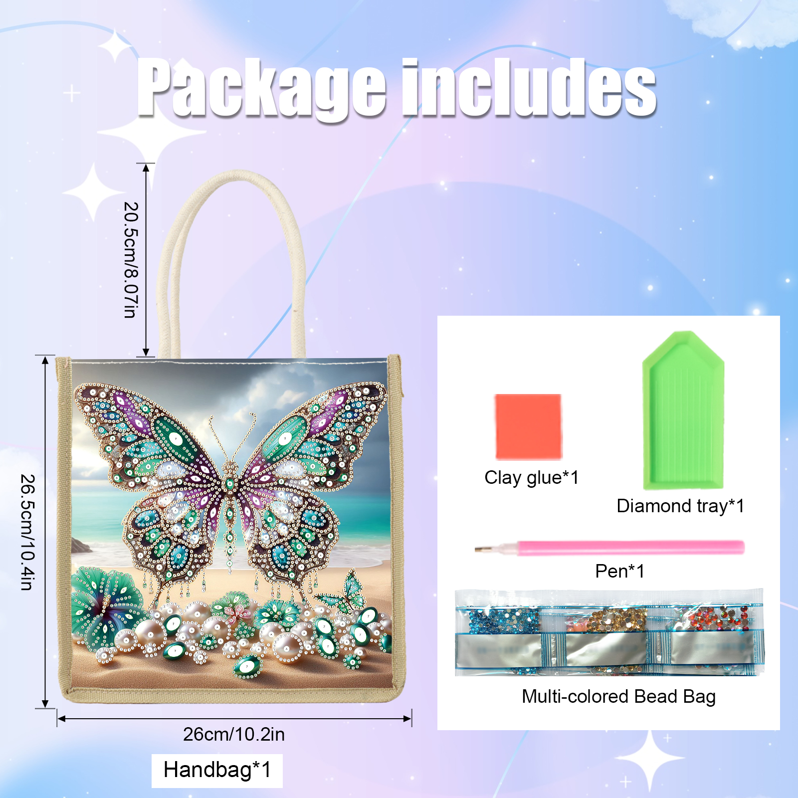 Diamond Art Painting Handbag K - Craft Art Set recension och pris